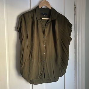 Madewell Central Shirt Army Green M